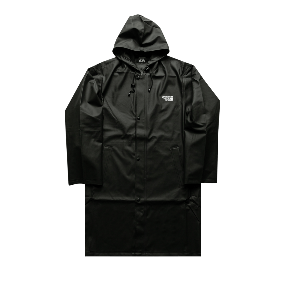 Vetements raincoat black on sale