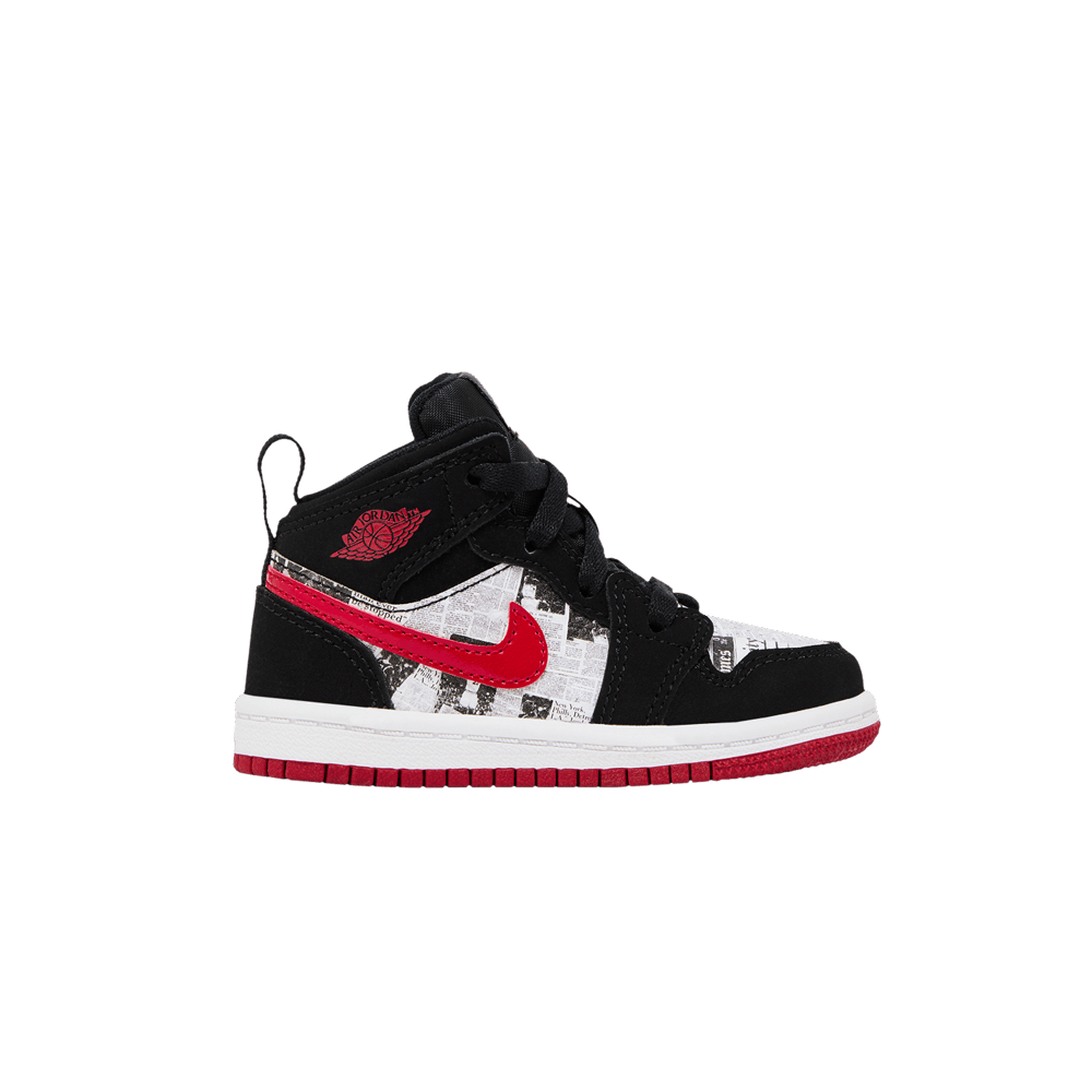 Buy Air Jordan 1 Mid SE TD 'Newspaper Air Times' - BQ6933