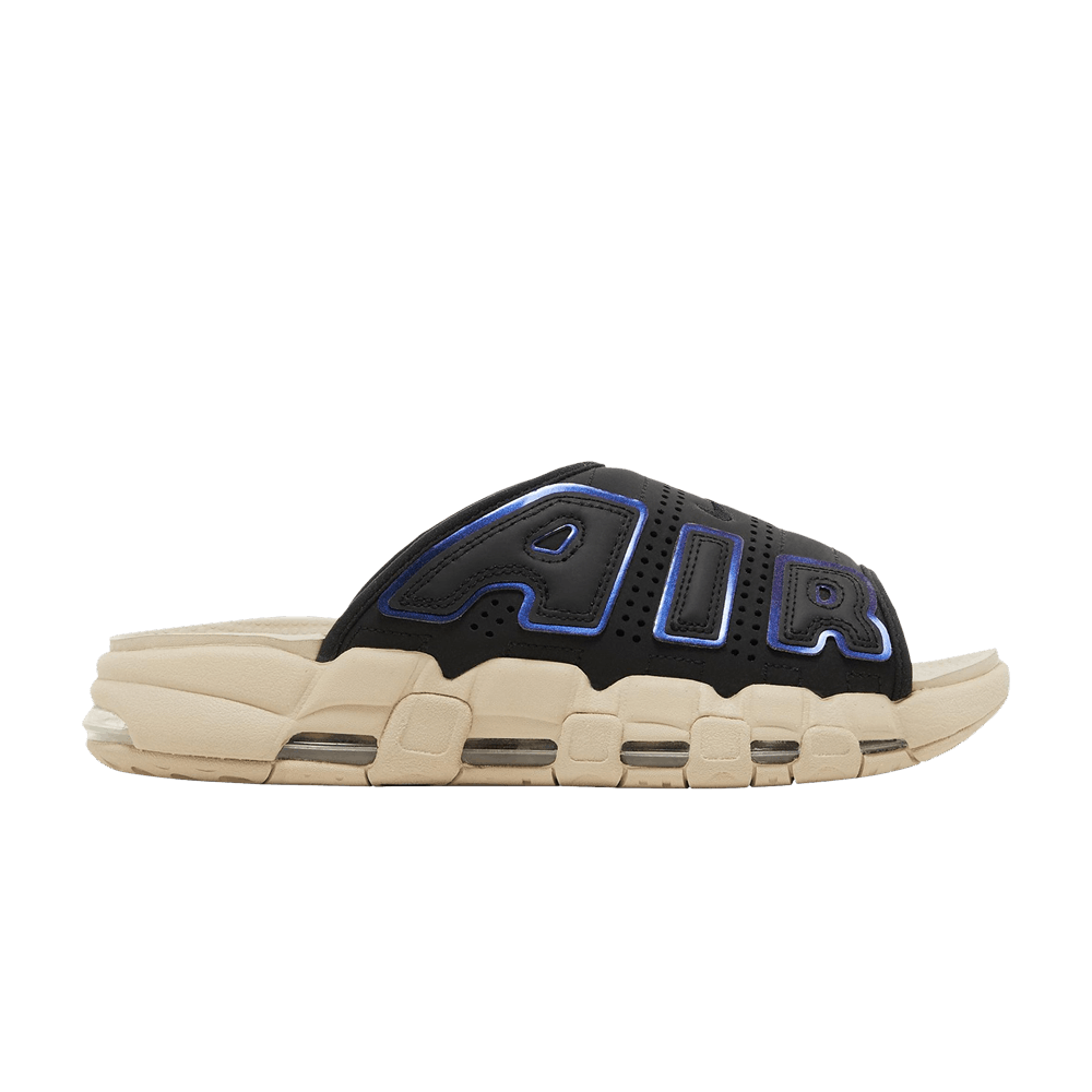 Buy Air More Uptempo Slide 'Black Sanddrift Iridescent