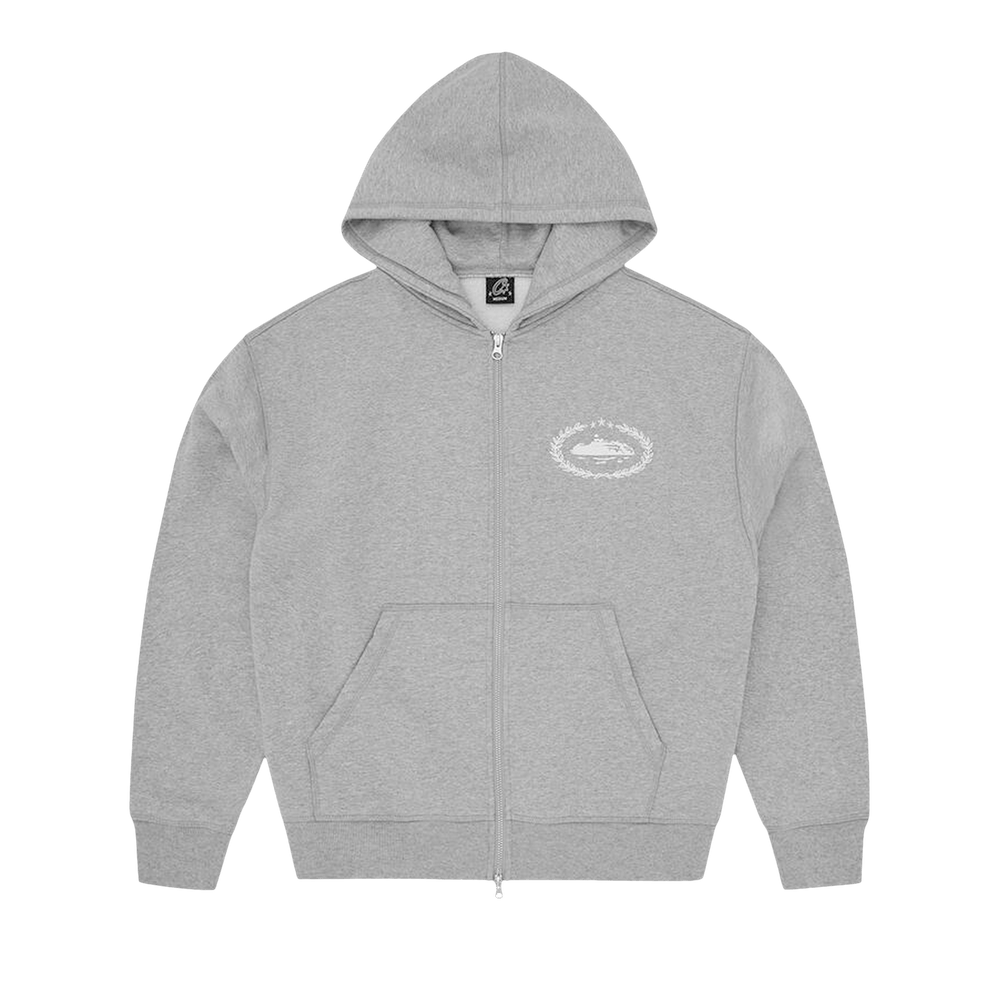 Buy Corteiz Superior Royale Zip Hoodie 'Heather Grey' - 7892