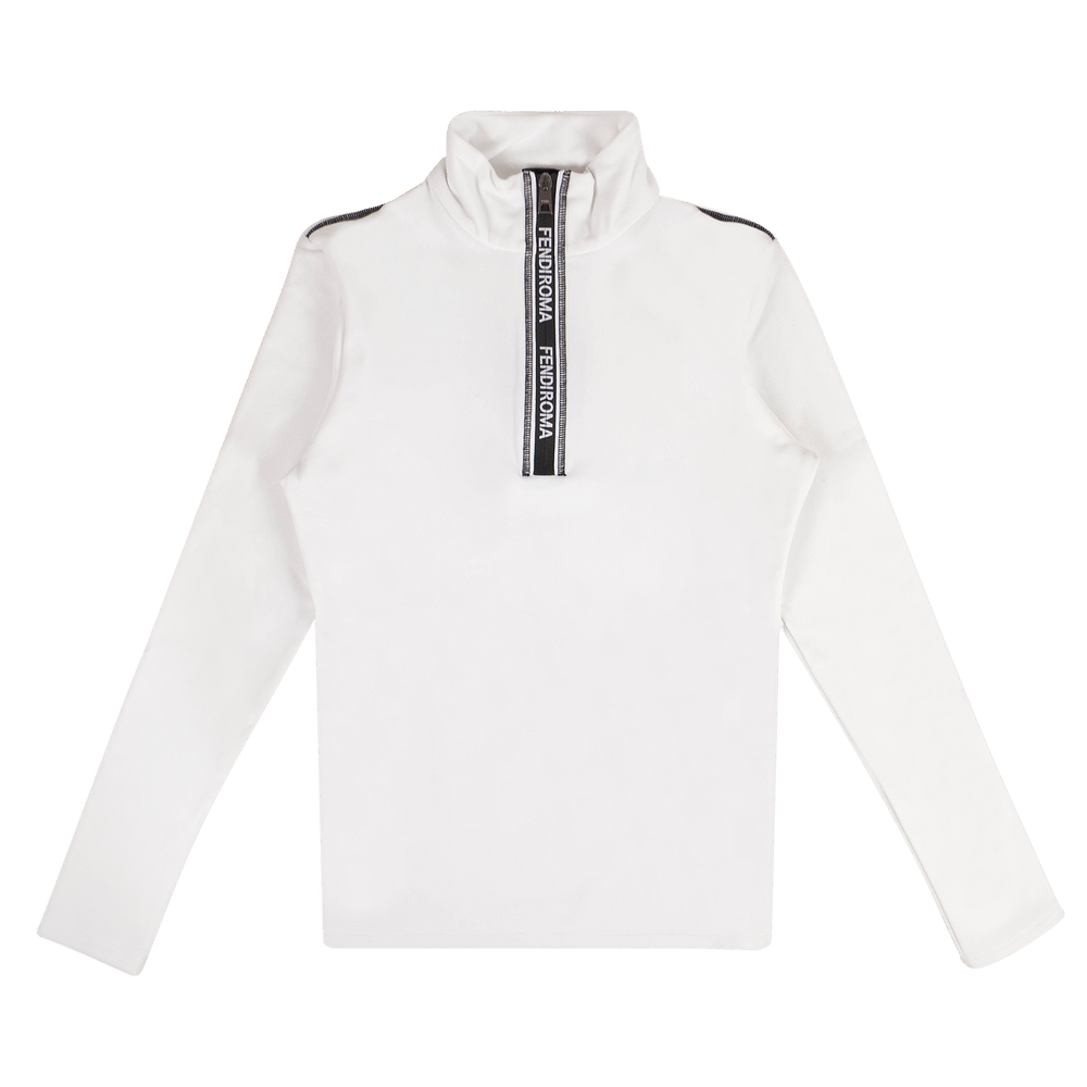 トップス FENDI Buy Fendi Quarter Zip Workout Top 'White' - FAF108 A8WM F0ZNM | GOAT