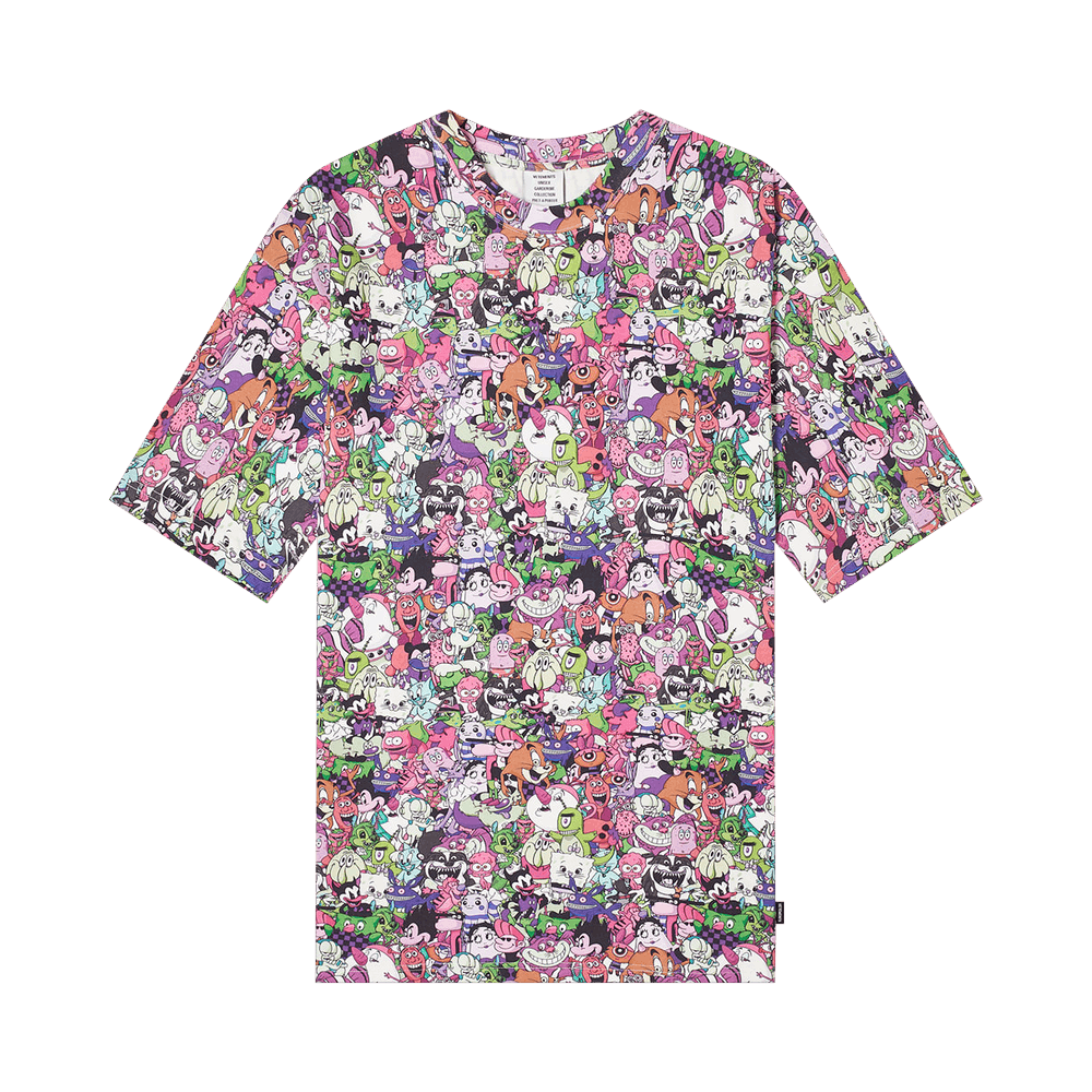 トップス Vetements Cartoon Mania Flannel Shirt VETEMENTS Multicolor Cartoon Mania Flannel Shirt – BlackSkinny