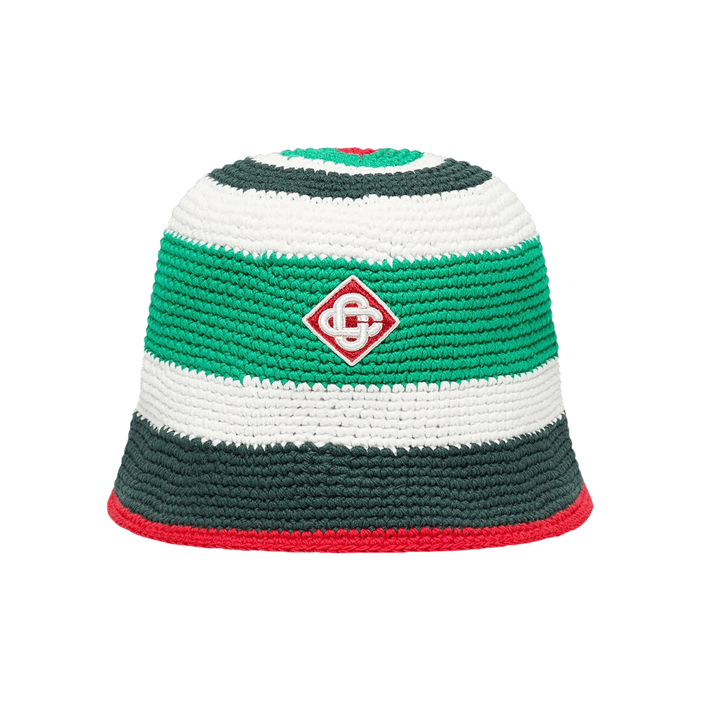 Buy Casablanca Crochet Hat 'Green/White' - AS24 HAT 054 01