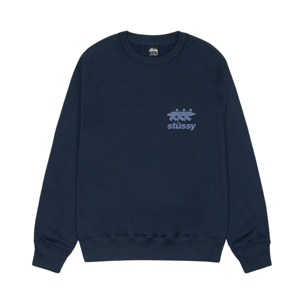 Buy Stussy Surfwalk Crew 'Navy' - 1915063 NAVY | GOAT