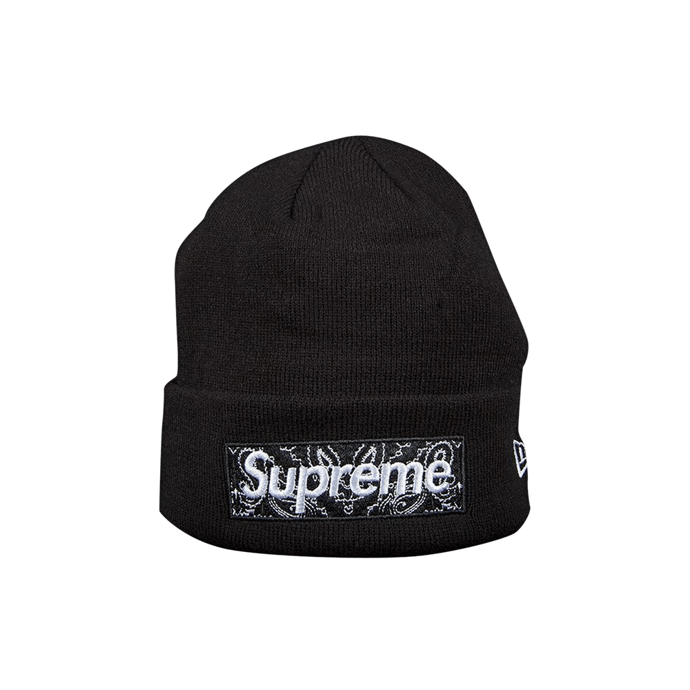 Buy Supreme x New Era Box Logo Beanie 'Black' - FW19BN4 BLACK | GOAT