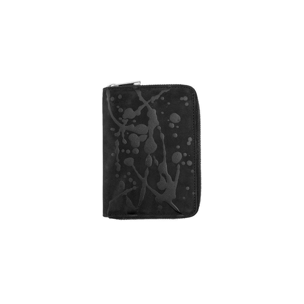 Buy Maison Margiela Textured Mini Zip Wallet 'Black/Paint