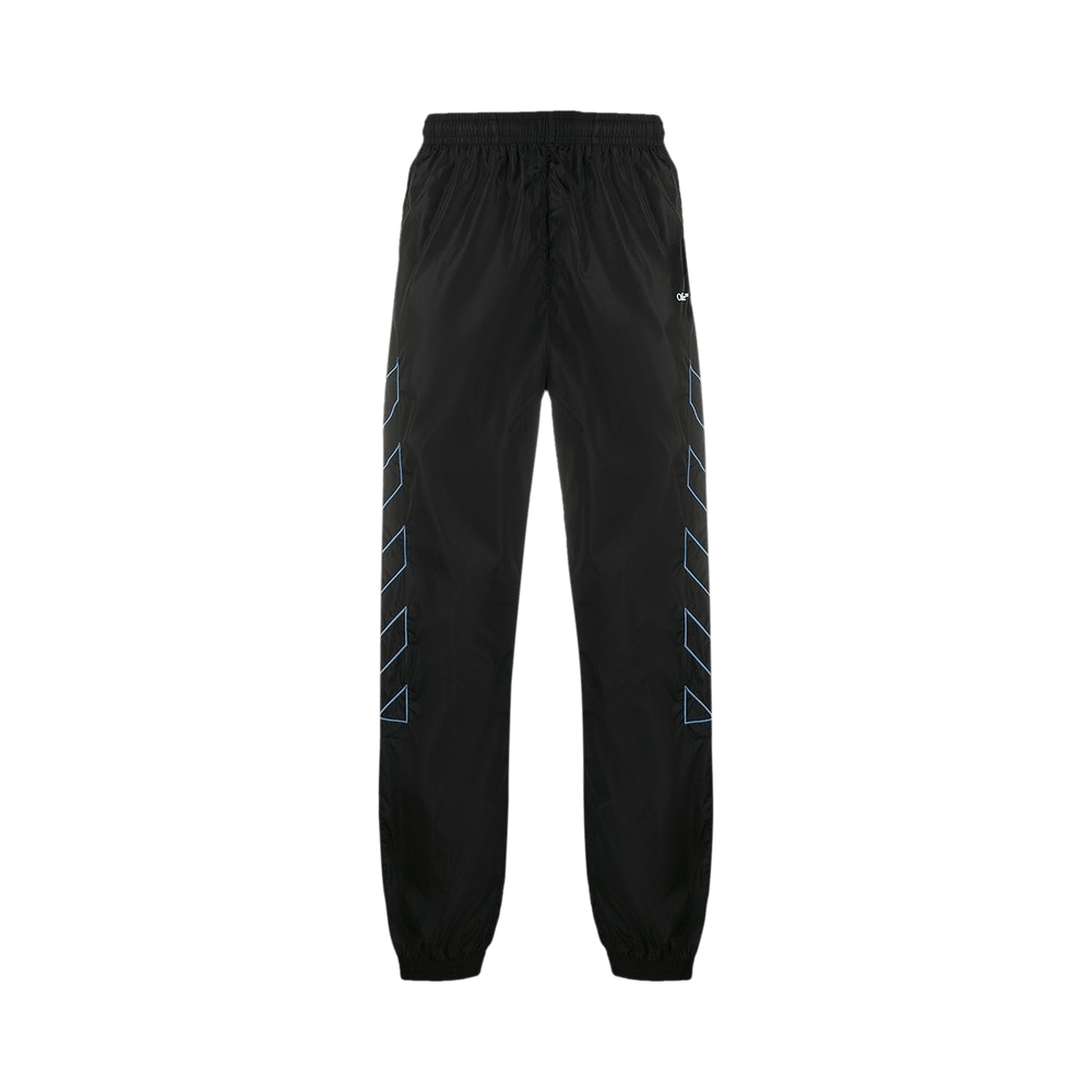 Buy Off-White Diag Nylon Trackpant 'Black/Light Blue