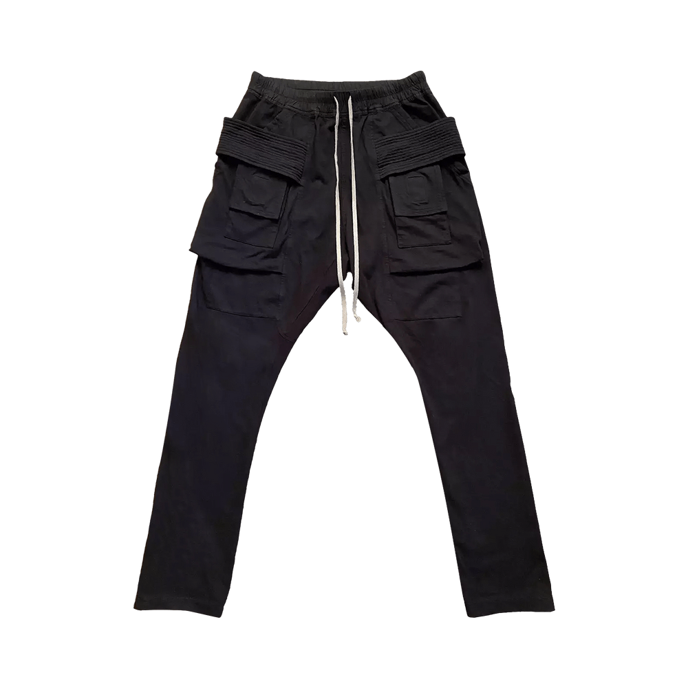 Buy Rick Owens DRKSHDW Creatch Cargo Drawstring Pants 'Black