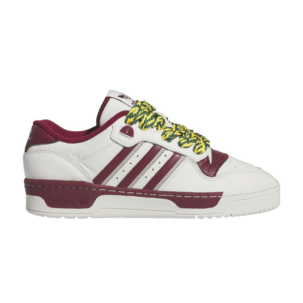adidas x Trae Young ☆ Rivalry Low ‘White Maroon ’ Buy Trae Young x Rivalry Low 'White Maroon' - IH7740 | GOAT
