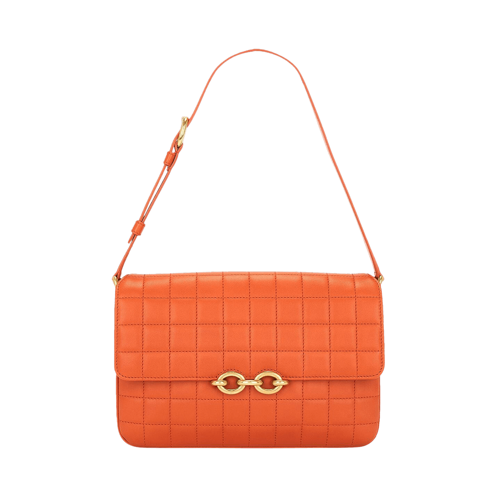 Buy Saint Laurent Le Maillon Satchel Bag 'Celosia Orange