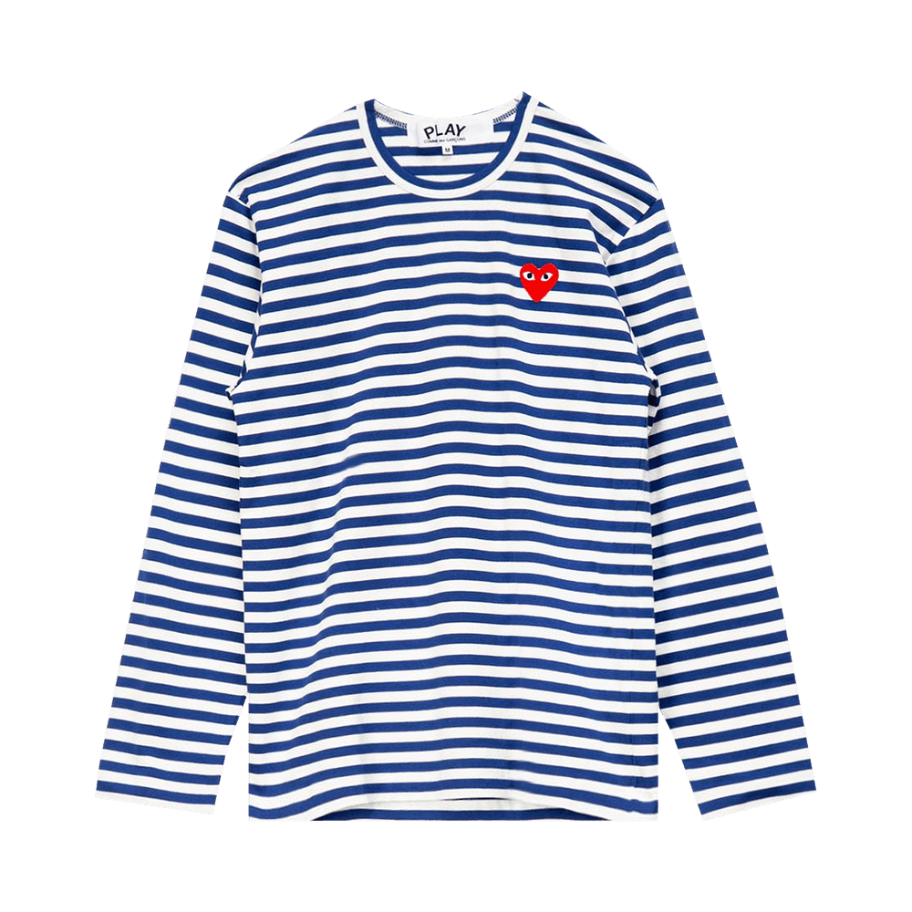 Buy Comme des Garçons PLAY Striped T-Shirt 'Navy/White' - P1T164 2