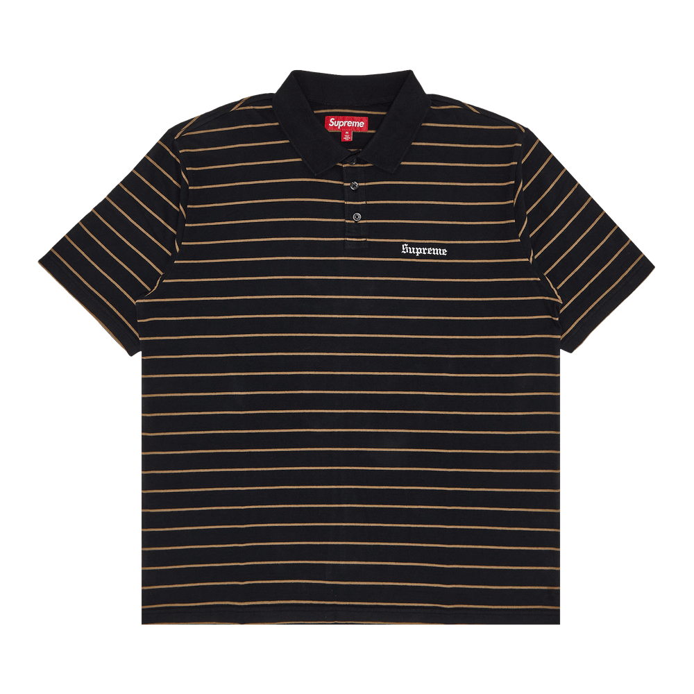 Buy Supreme x Melvins Stripe Short-Sleeve Polo 'Black Buy Supreme x Melvins Stripe Short-Sleeve Polo 'Black