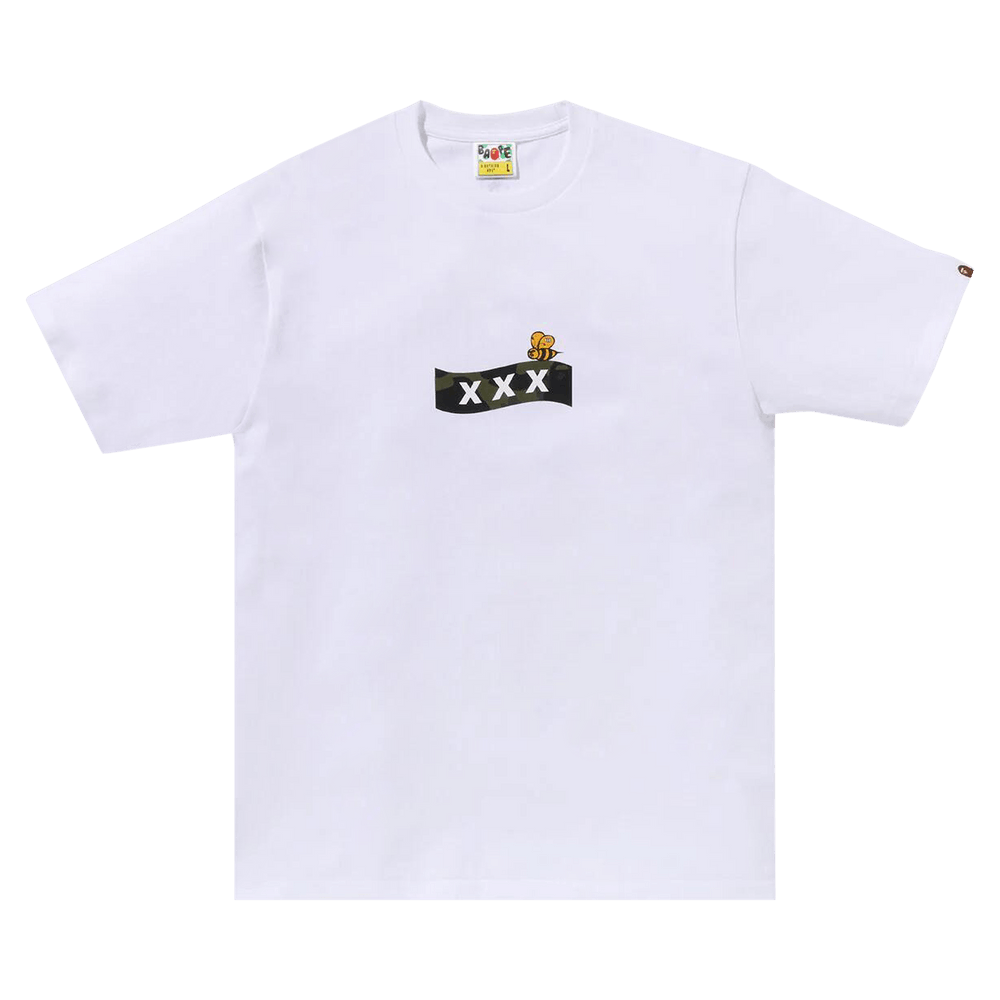 BAPE X GOD SELECTION XXX TEE ホワイト BAPE x God Selection XXX Ape Head Tee White Men's - SS24 - US