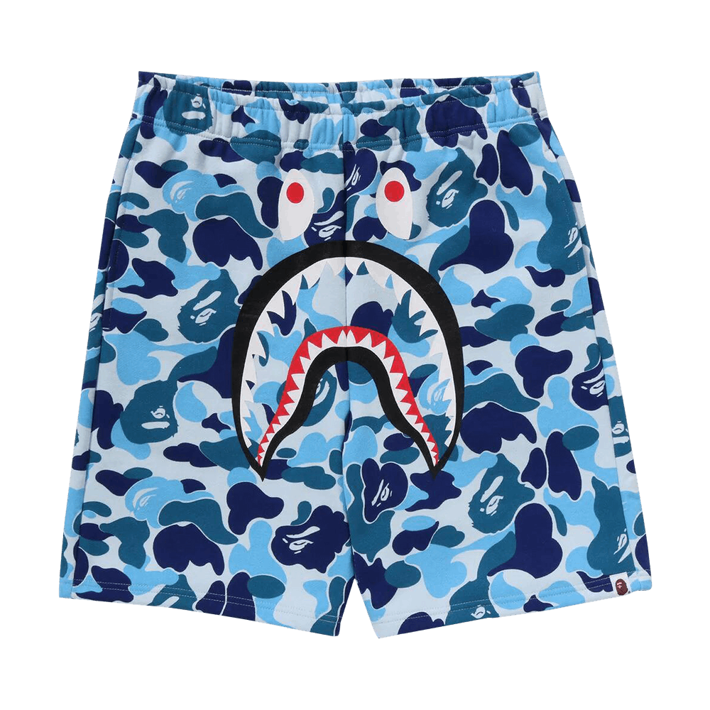 Buy BAPE ABC Camo Shark Sweatshorts Blue 1K30 153 001 BLUE GOAT CA