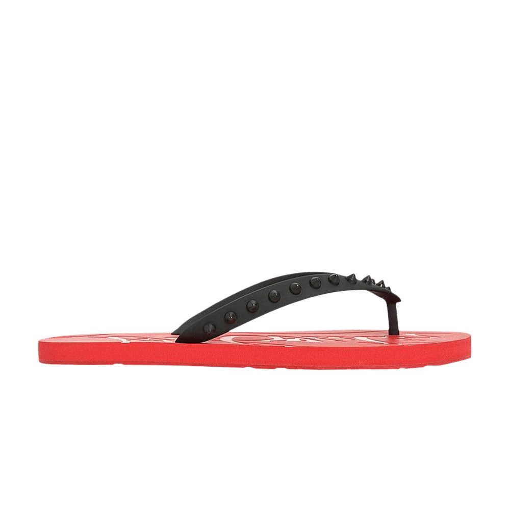 Louboutin flip flops hotsell