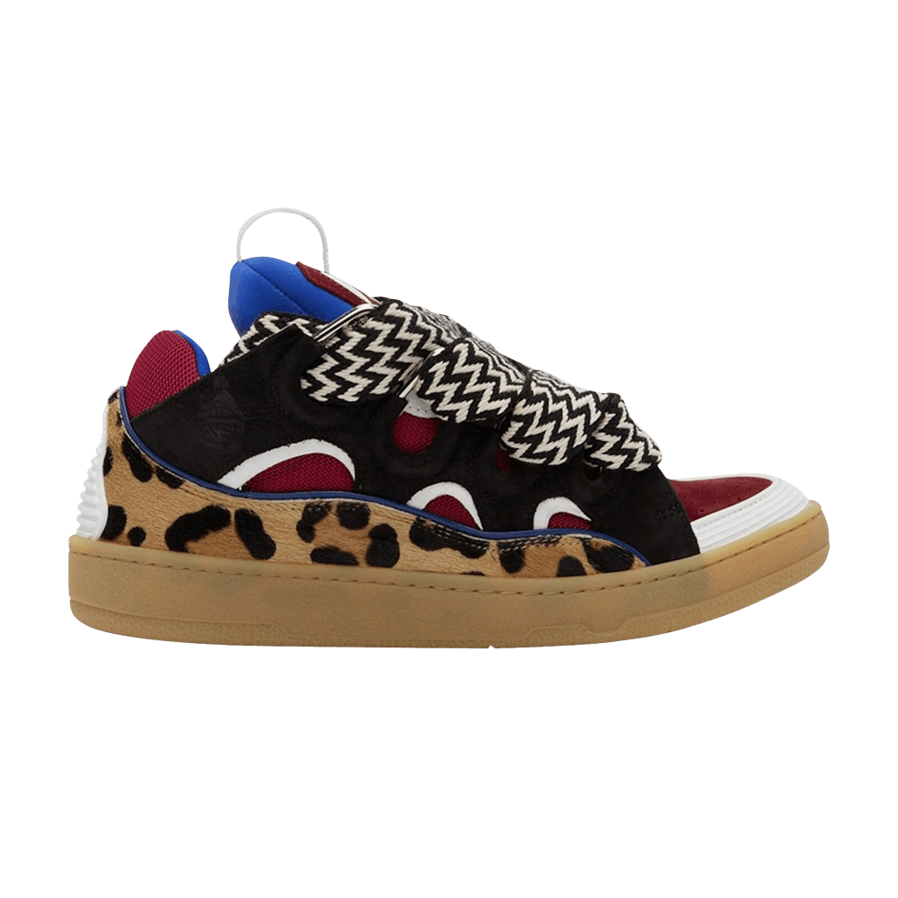 Buy Lanvin Wmns Curb Sneakers 'Animal Print - Black Red' - FW