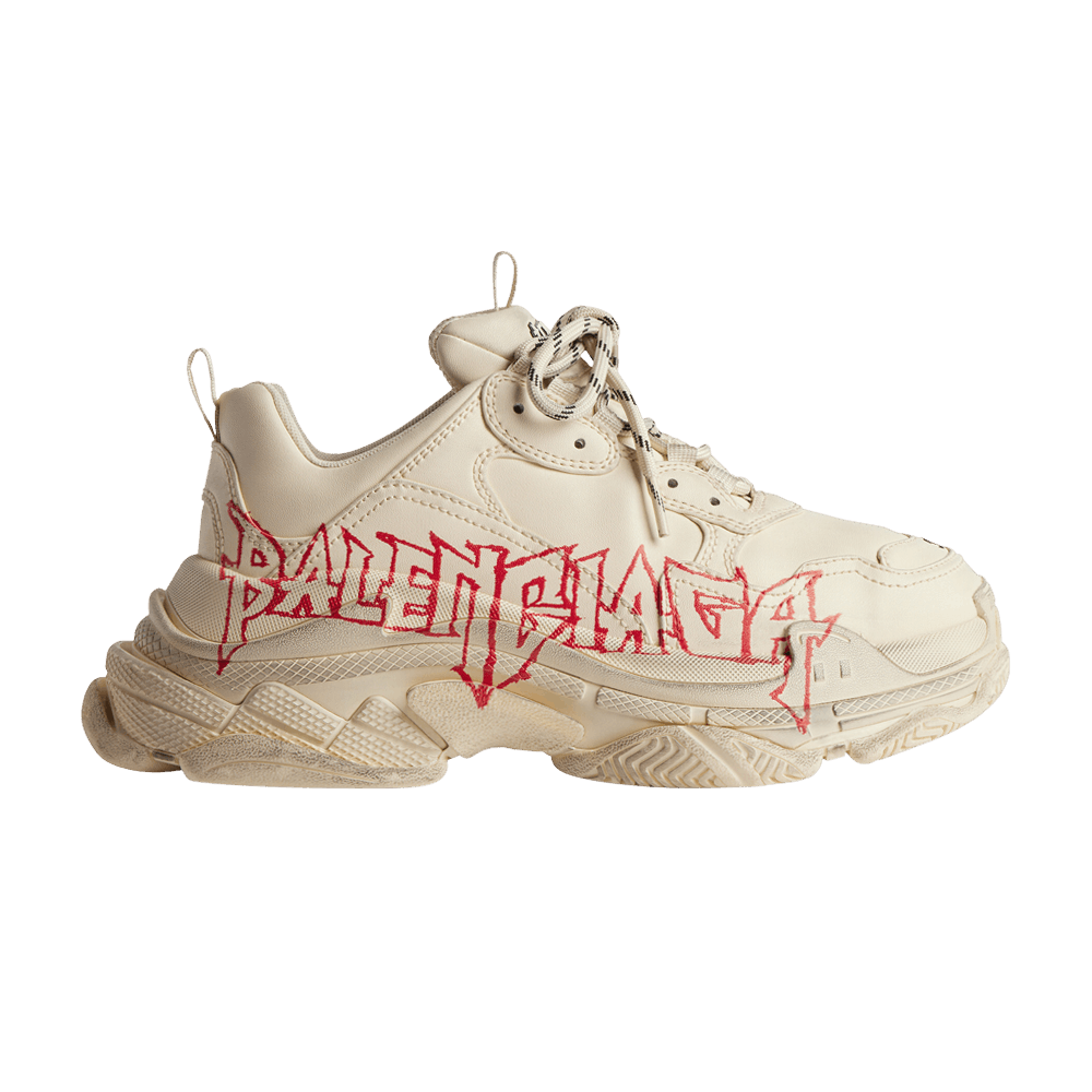 Size 10.0 Balenciaga Triple S Sneaker 'DIY Metal - White Red Black'