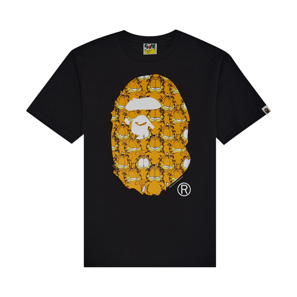 Buy BAPE x Garfield Tee #6 'Black' - 1G23 110 958 BLACK | GOAT