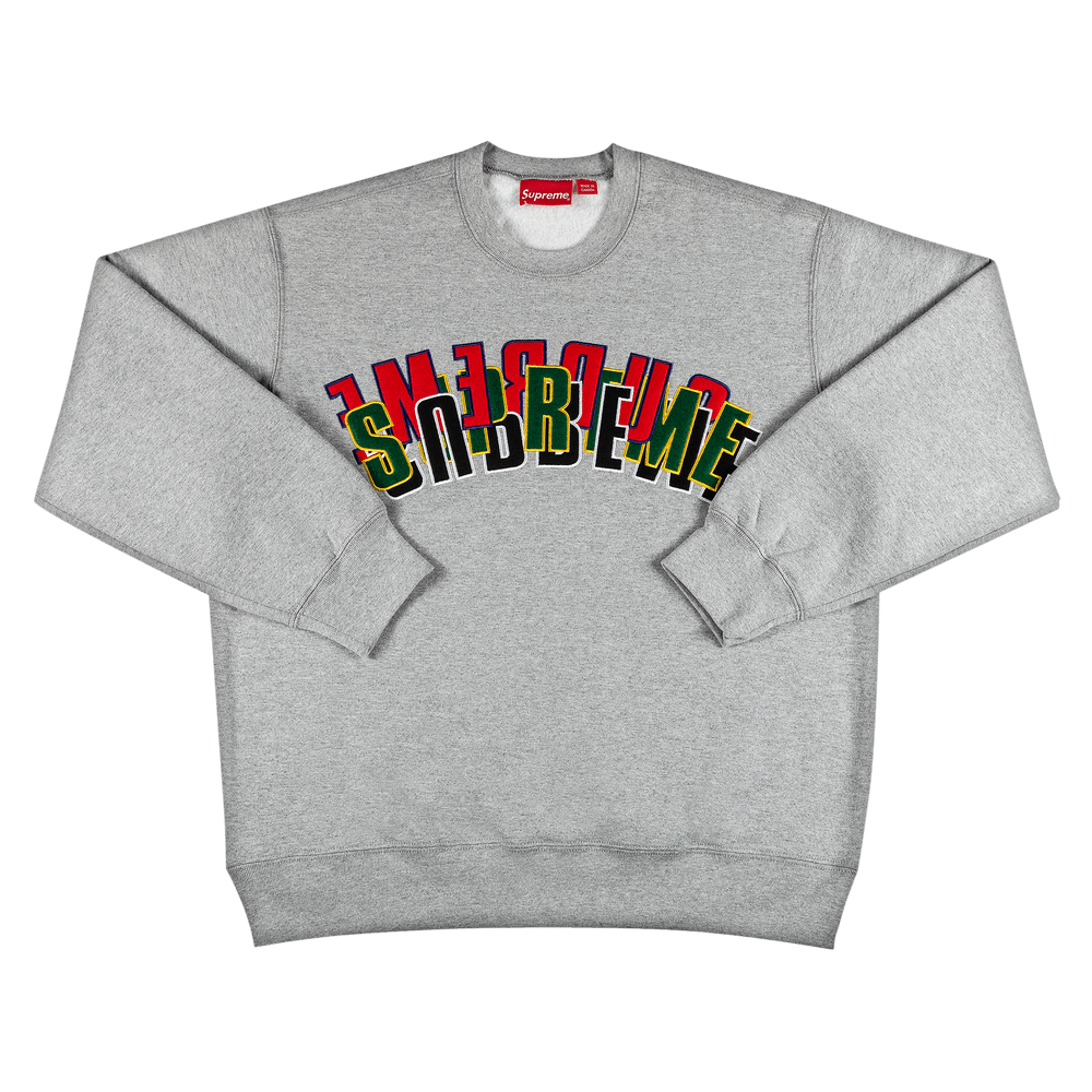 SUPREME Stacked Crewneck スウェット トレーナー Buy Supreme Stacked Crewneck 'Heather Grey' - SS21SW76 HEATHER