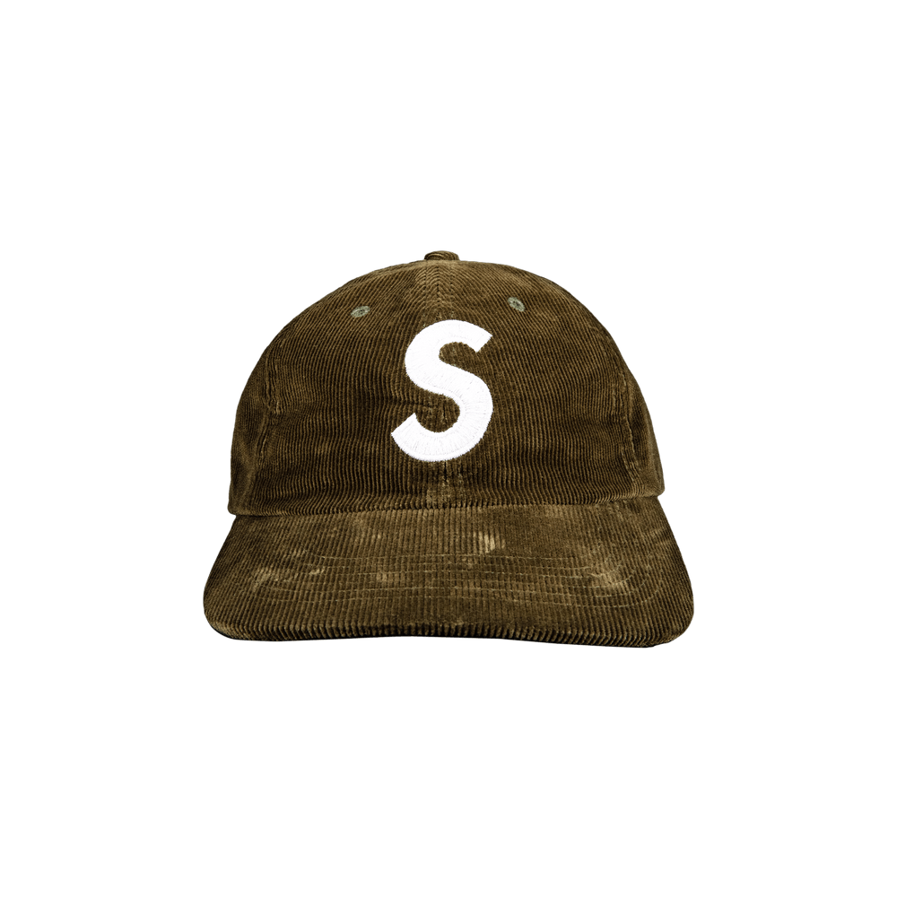 Buy Supreme Fine Wale Corduroy S Logo 6-Panel 'Olive