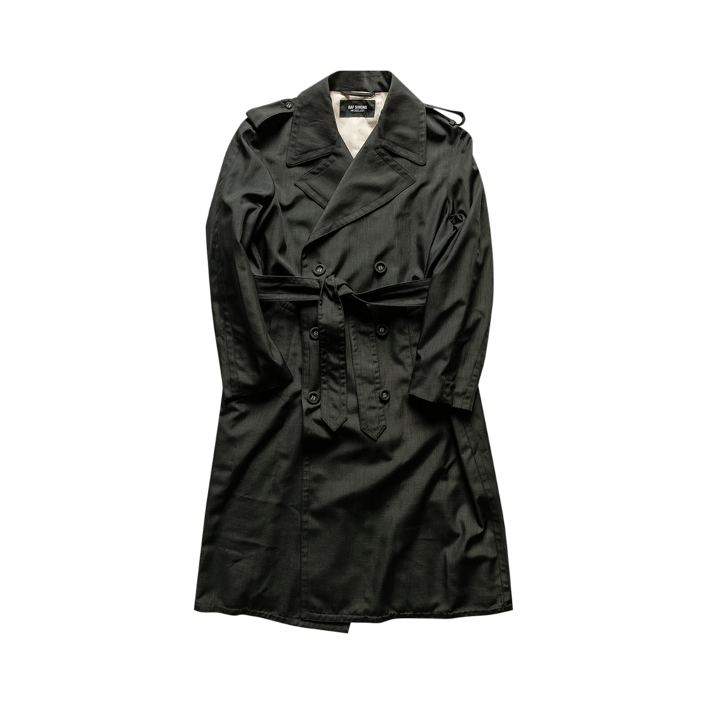 Buy Raf Simons Belted Nylon Trench Coat 'Black' - 202 641 30007