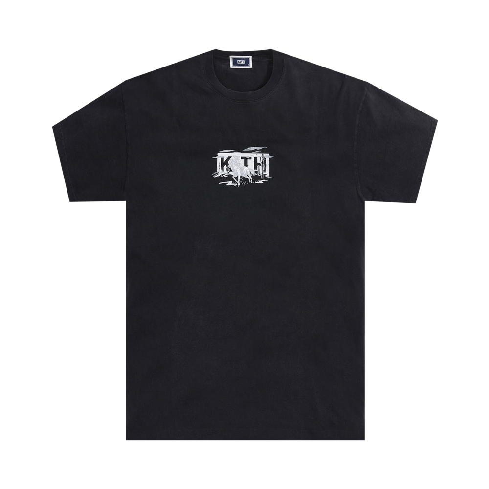 トップス KITH Kith Cowgirl Box Logo Vintage Tee Buy Kith Cowgirl Classic Logo Vintage Tee 'Black' - KH030091