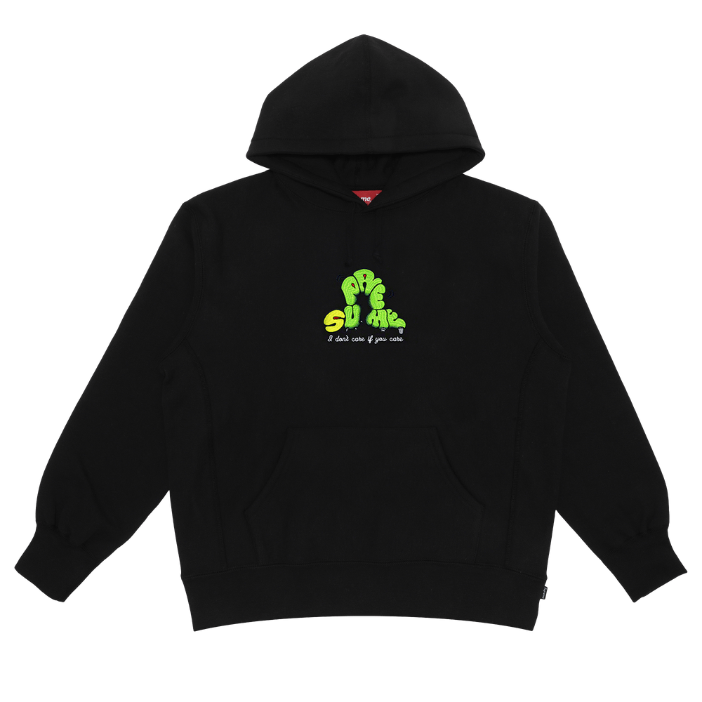 Buy Supreme Don't Care Hooded Sweatshirt 'Black' - SS21SW11 BLACK | GOAT