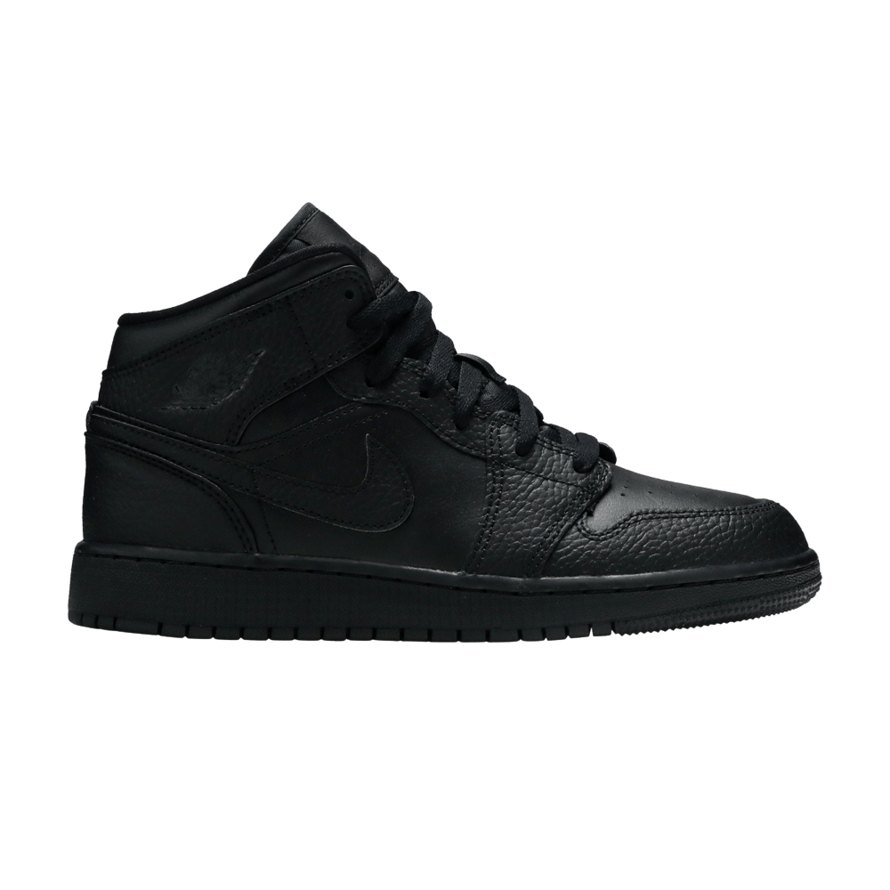 Buy Air Jordan 1 Mid GS 'Triple Black' 2020 - 554725 091 | GOAT