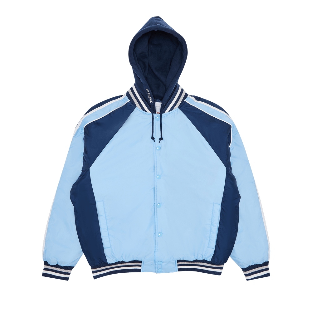 Buy Supreme Hooded Stadium Jacket 'Blue' - SS24J75 BLUE | GOAT