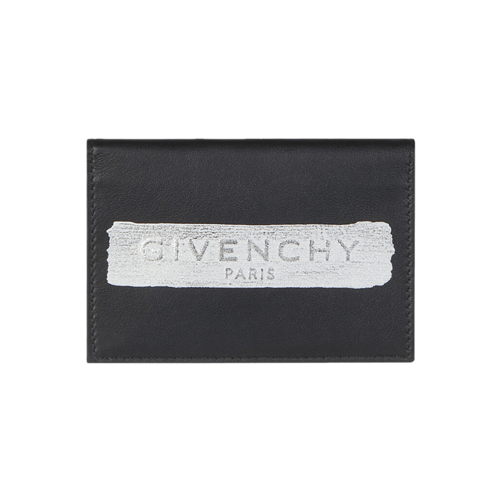 Buy Givenchy Card Holder With Latex Band 'Black/Silver