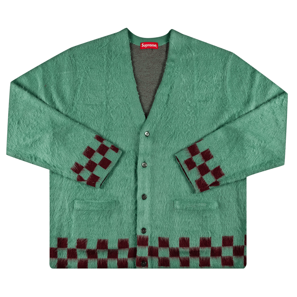 トップス 18ss Supreme Brushed Argyle Cardigan M supreme Brushed Argyle Cardigan シュプリーム アーガイル