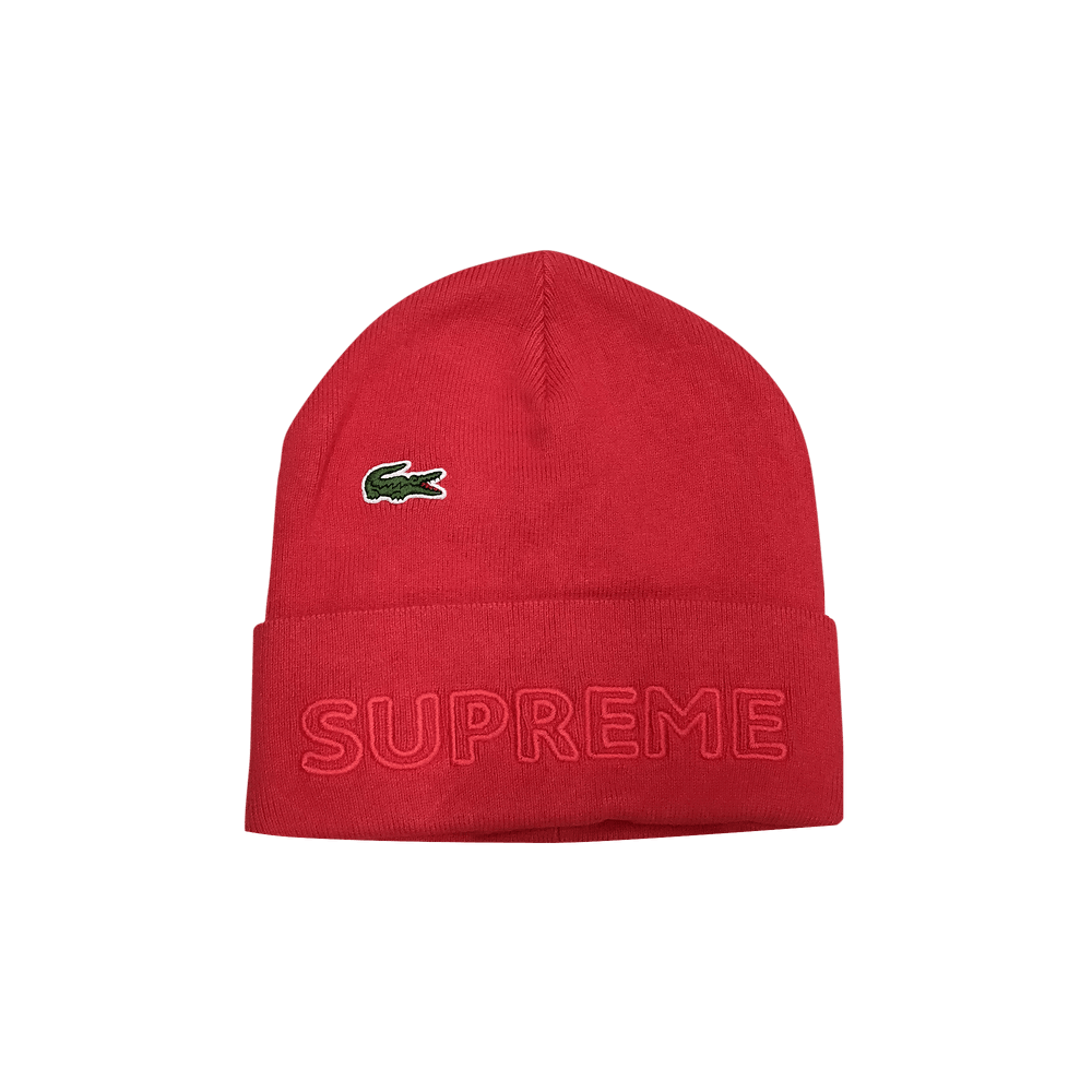 レッド lacoste supreme Supreme LACOSTE Hooded Sweatshirt Red Spring/Summer 2018
