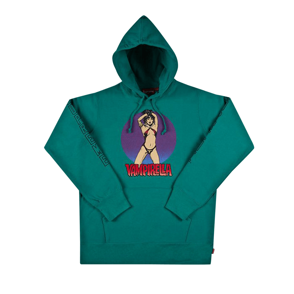 Buy Supreme Vampirella Hooded Sweatshirt 'Aqua' - SS17SW29 AQUA | GOAT