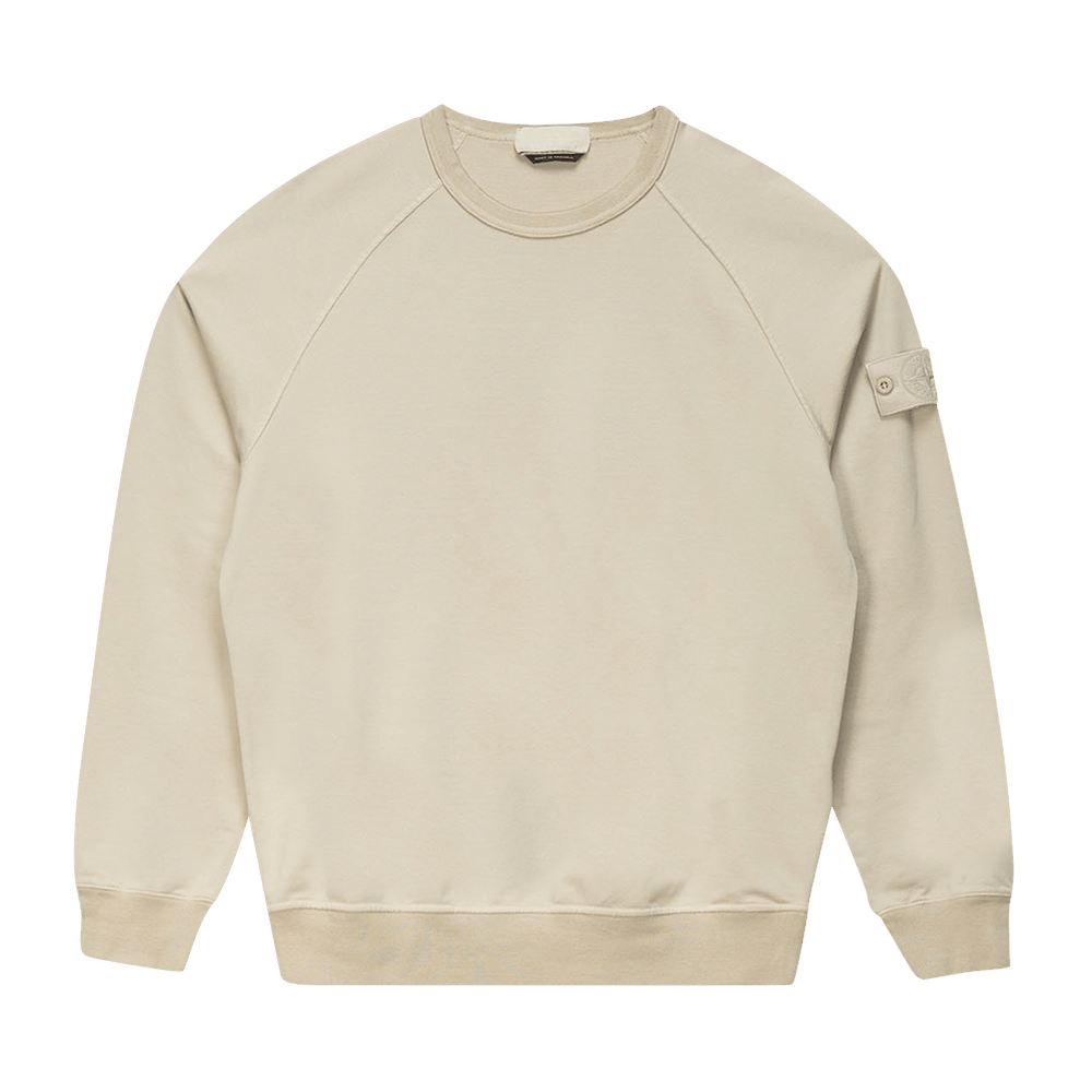 Beige stone island sweatshirt store