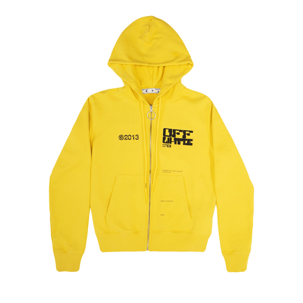 Off white zip up hoodie outlet
