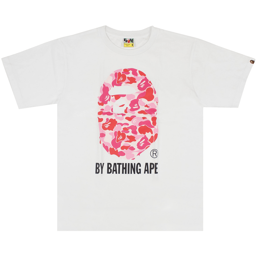 BAPE APEE CAMO SLEEVES RAGLAN TEE PINK S Logo raglan long sleeve