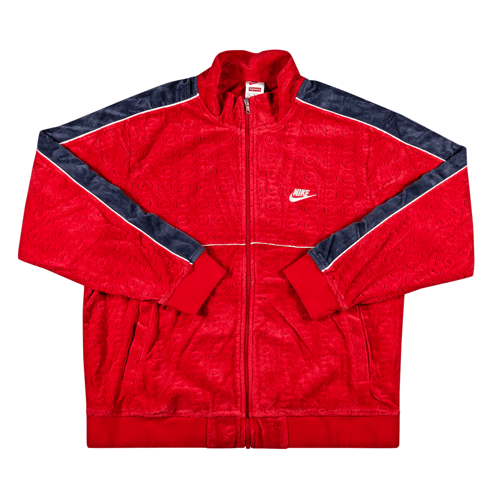 Size xl Supreme x Nike Velour Track Jacket Red