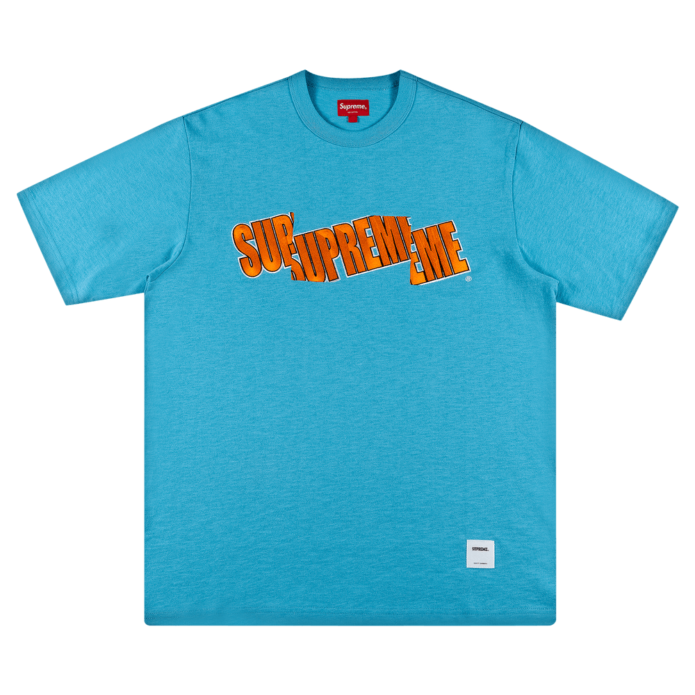 トップス SupremeBeadedAppliqueCardiganBright Blue Buy Supreme Cut Logo Short-Sleeve Top 'Bright Blue