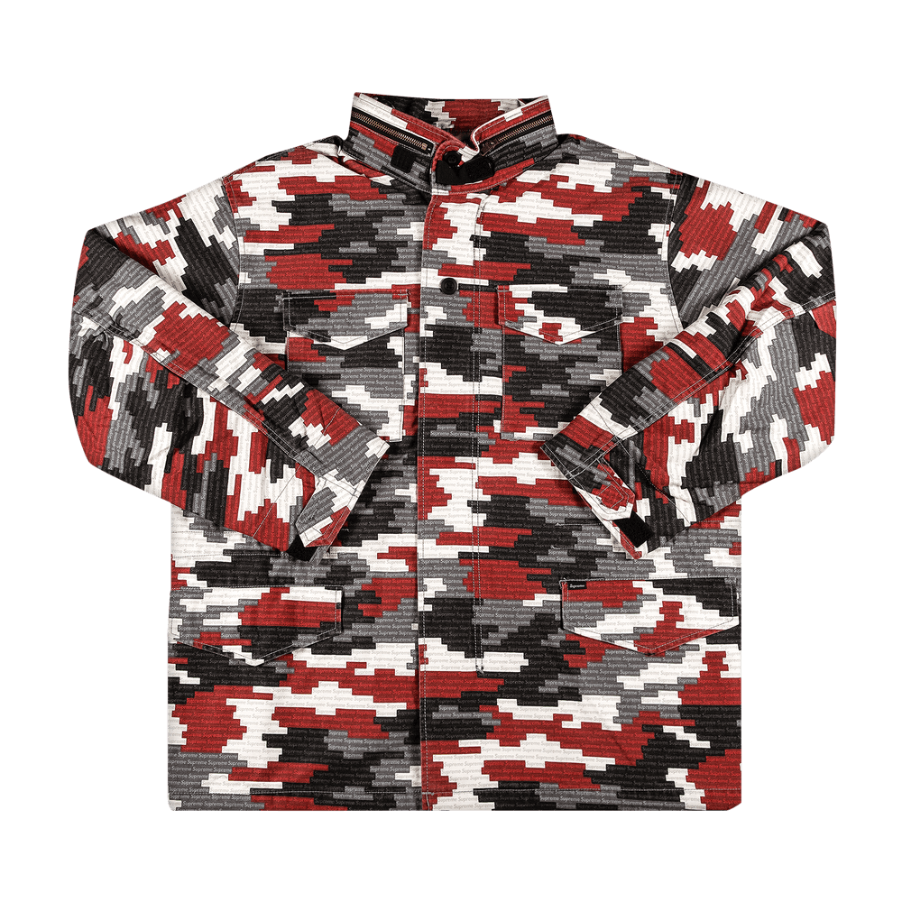 Buy Supreme Logo Camo M-65 Jacket 'Red' - SS21J24 RED | GOAT