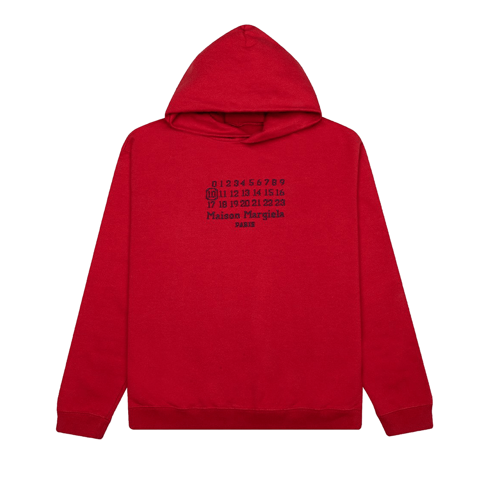 Buy Maison Margiela Number Hoodie 'Military Red' - S50GU0163