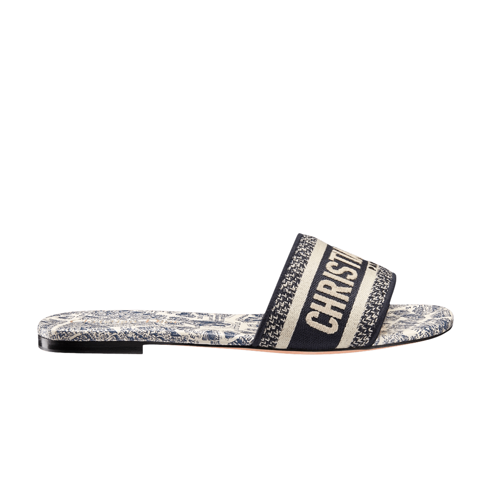 Buy Dior Wmns DWay Slide 'Plan de Paris Motif - White Black