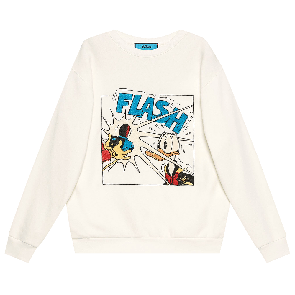Buy Gucci x Disney Donald Duck Cotton Sweatshirt 'White
