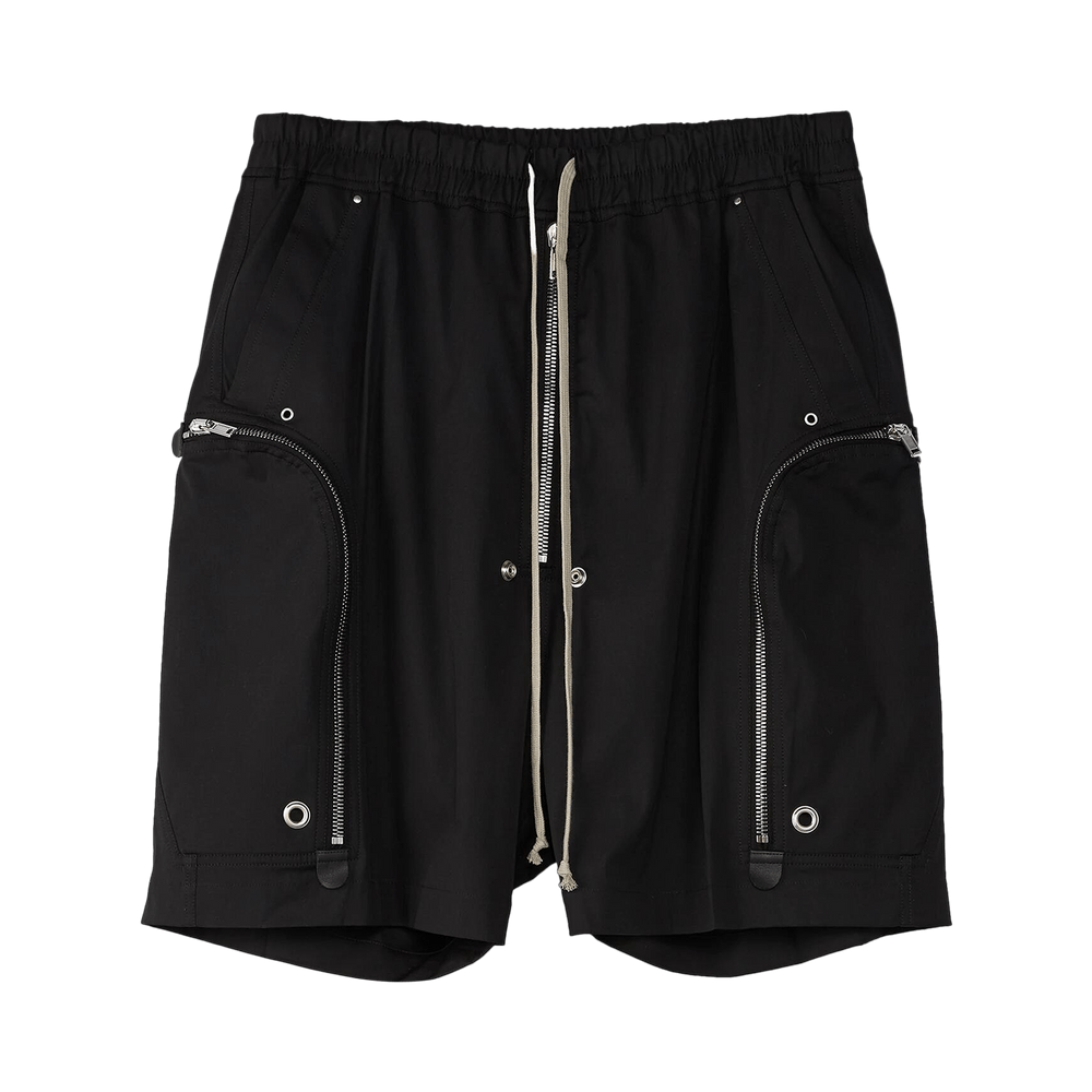 Buy Rick Owens Bauhaus Bela Poplin Shorts 'Black