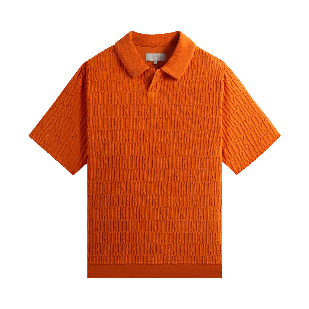 Size m Kith Monogram Leo Terry Polo 'Clementine'