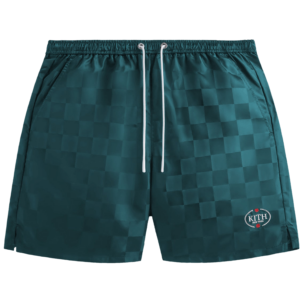 Buy Kith Checkered Satin Collins Short 'Chronicle' - KHM070002 329 | GOAT