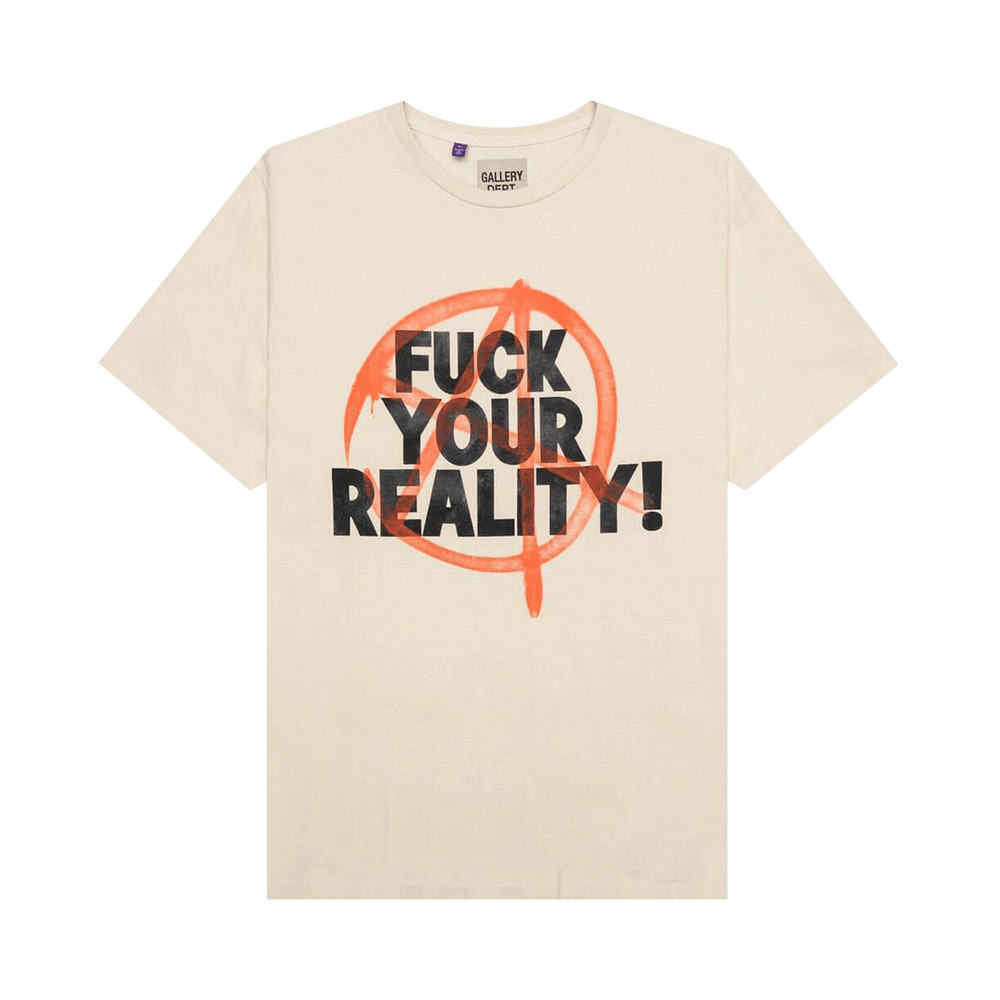 【GALLERY DEPT.】FUCK YOUR REALITY GALLERY DEPT. WIP FUCK YOUR REALITY TEE | ARCHIVAL WHITE
