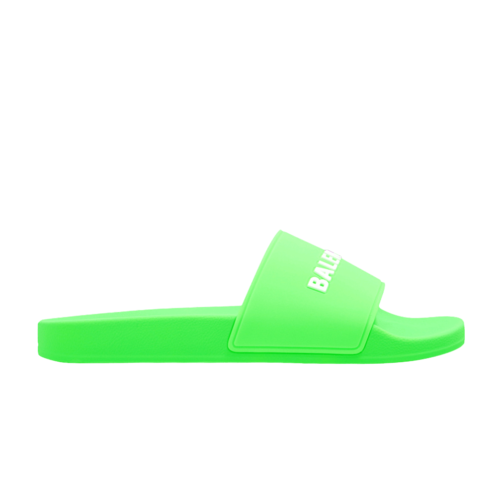 Balenciaga Wmns Slides 'Fluo Green'