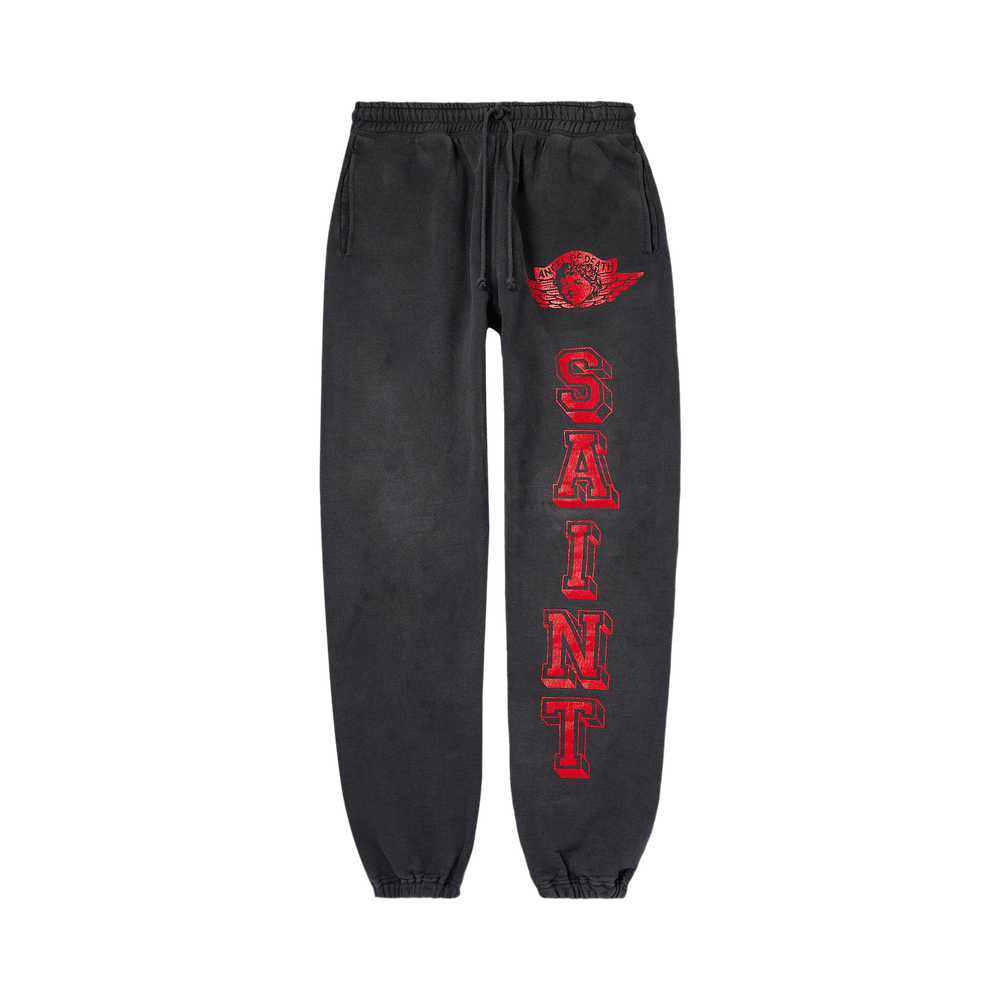 Buy SAINT Mxxxxxx Angel Sweat Pants 'Black' - SM YS8 0000 41 | GOAT