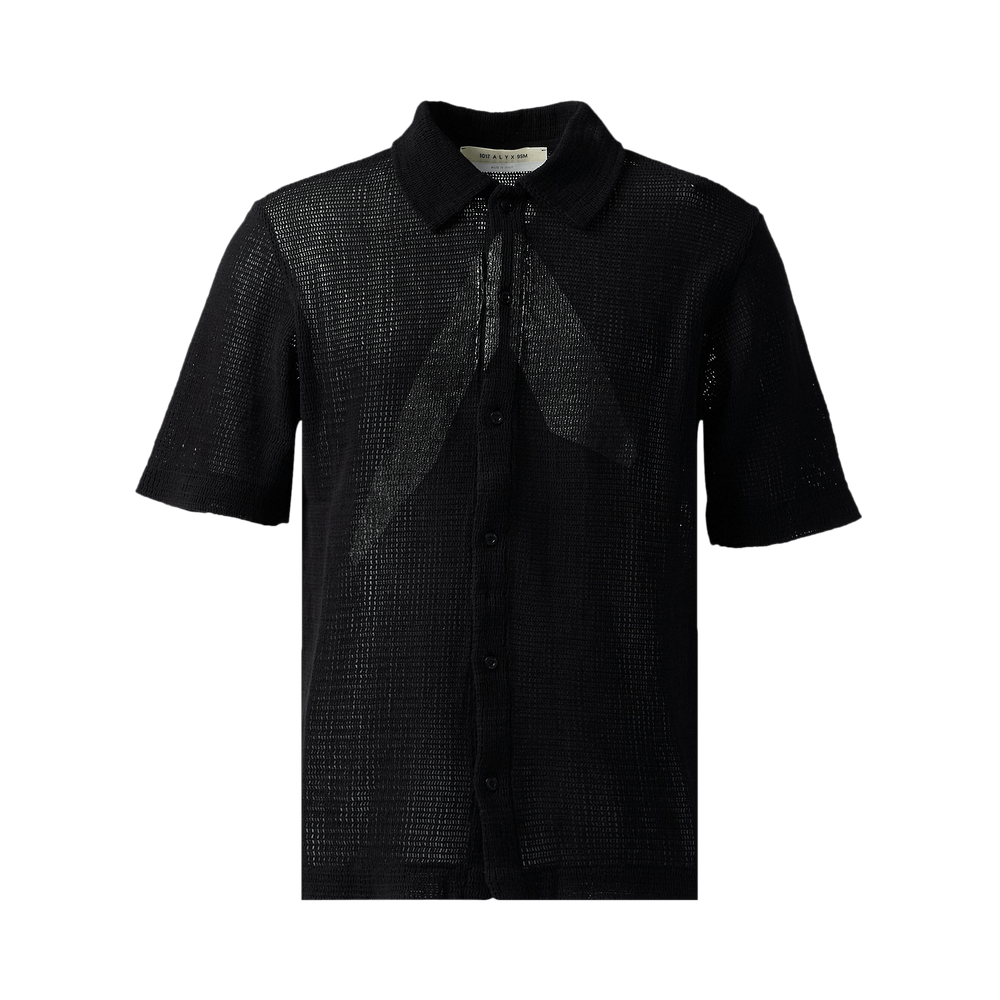 Buy 1017 ALYX 9SM Button Up Logo Mesh Short-Sleeve Shirt