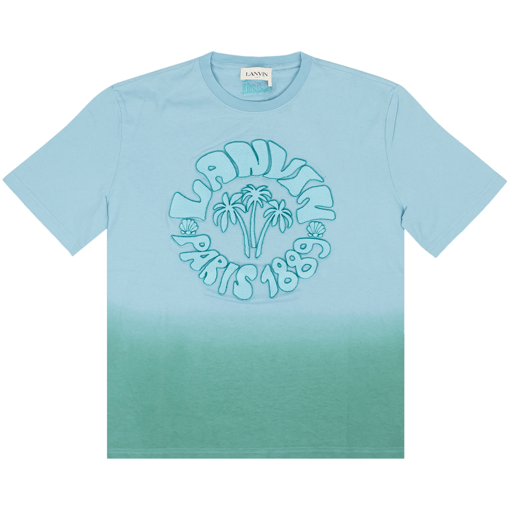Buy Lanvin Wave T-Shirt 'Teal' - RM TS0005 J013 A22 280 | GOAT